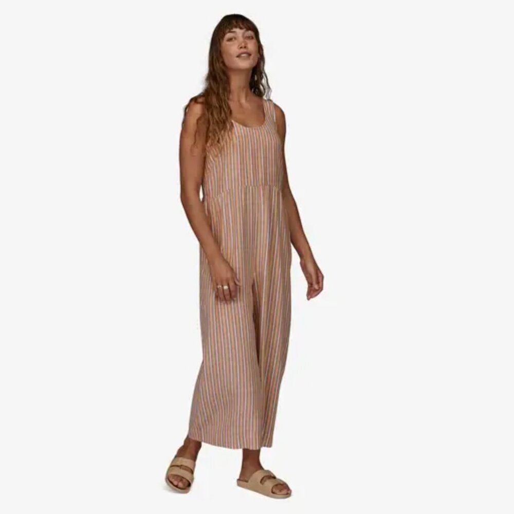 NWT Patagonia Garden Island Striped Wide Leg Jumpsuit